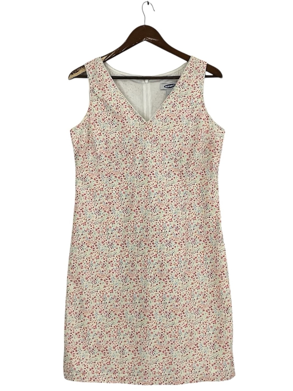 Y2K Old Navy Ditsy Floral Cotton Sleeveless Sheath Dress Size 10